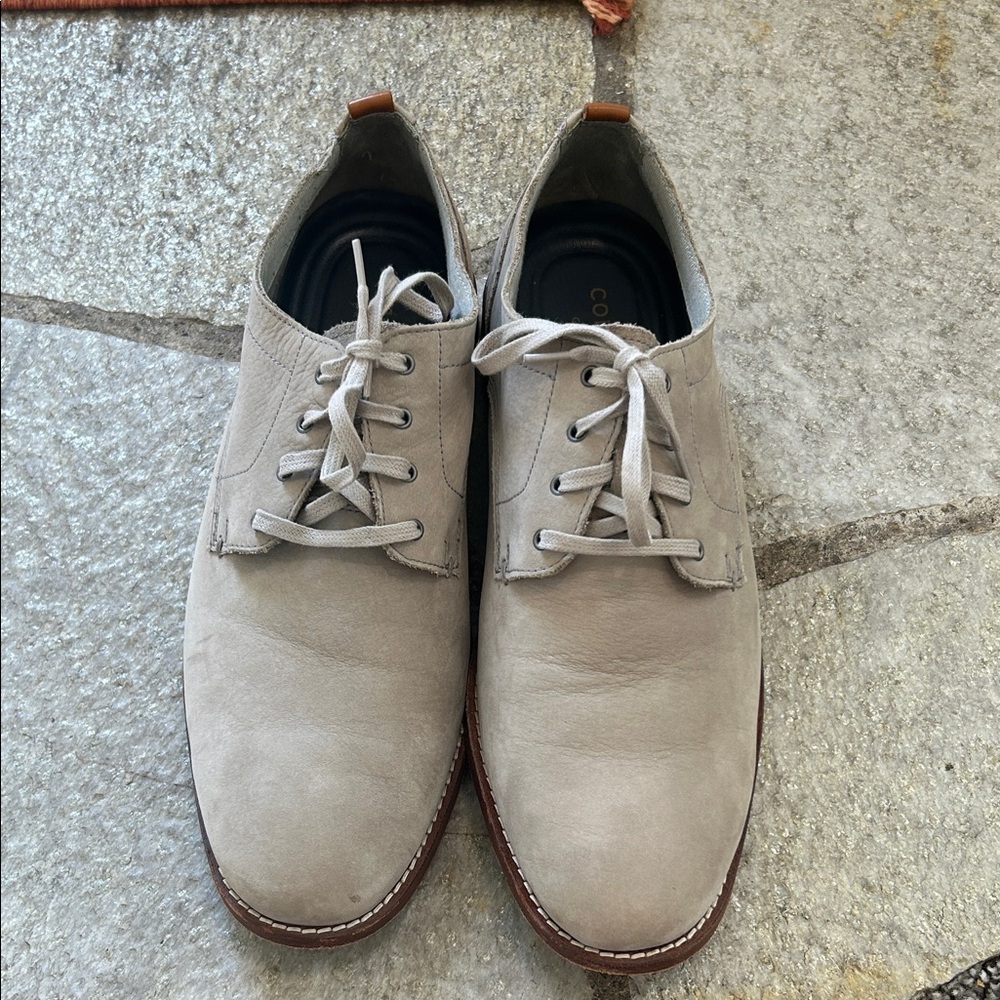 Cole Haan Light Gray Oxfords
